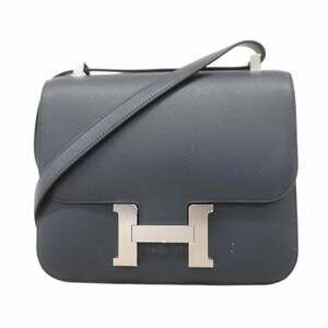 Hermes Hermès Constance 24 Shoulder Bag, Epsom Leather, Blue de Plus, C Stamp...